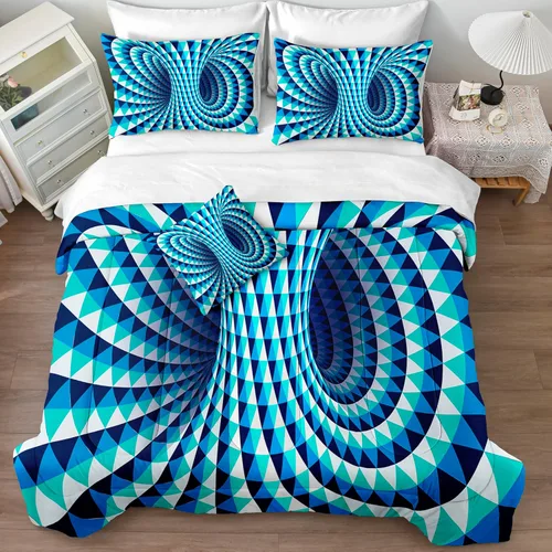 Miniatura 25 de Juego de edredón de sol y luna negro, juego de ropa de cama boho, ropa de cama de galaxia celestial y espacio estrellado, edredón mandala exótico