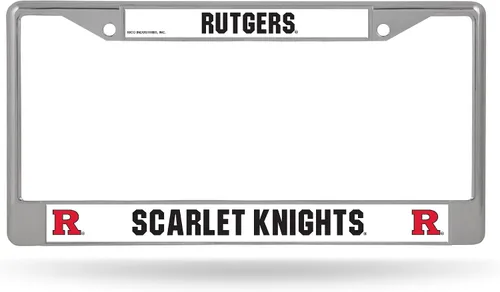 Miniatura 31 de Rico Industries NCAA Premium 12" x 6" Chrome Frame with Plastic Inserts - Car/Truck/SUV Automobile Accessory