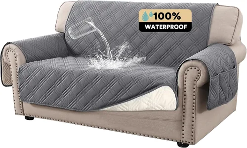 Miniatura 42 de PrinceDeco - Funda para sofá reclinable 100% impermeable, funda para sofá para sala, protector de muebles resistente al agua con correas elásticas