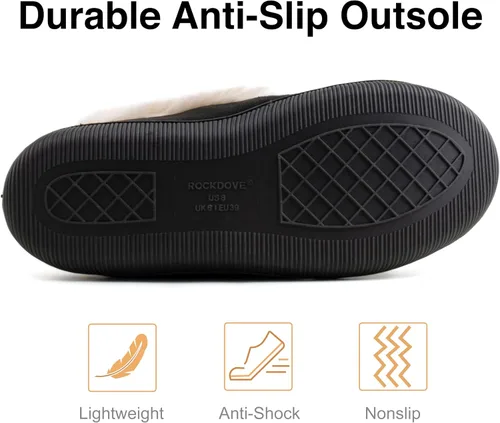 Miniatura 6 de RockDove Pantuflas estilo mocasín con purpurina Caroline para mujer