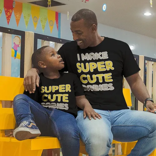 Miniatura 3 de Father's Day Dad and Son Matching Outfits Clothes I Make Super Cute Babies - Super Cute Baby