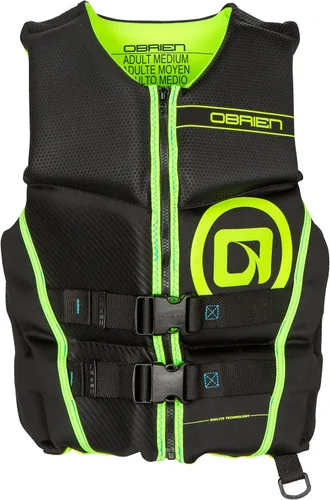 Miniatura 8 de O'Brien Chaleco salvavidas de neopreno Jr aprobado por USCG, 77-125 libras para lago, río, PWC, wakeboard Azul