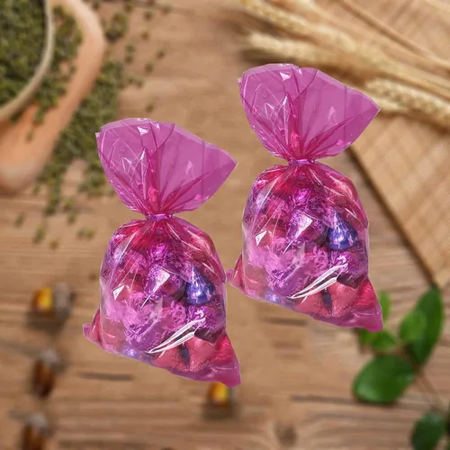 Miniatura 7 de YESON Bolsas de celofán transparentes con rayas negras para caramelos, paquete de 50 Rayas negras 7.8x5.5x2.3