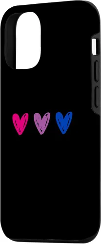 Miniatura 2 de Funda para iPhone 12/12 Pro Bisexual Pride Hearts Bi Pride Flag