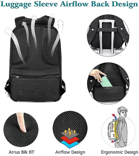 Miniatura 6 de Mochila para laptop con pantalla programable, mochila LED para laptop con control de aplicación, bolsa LED impermeable, viajes, mochila