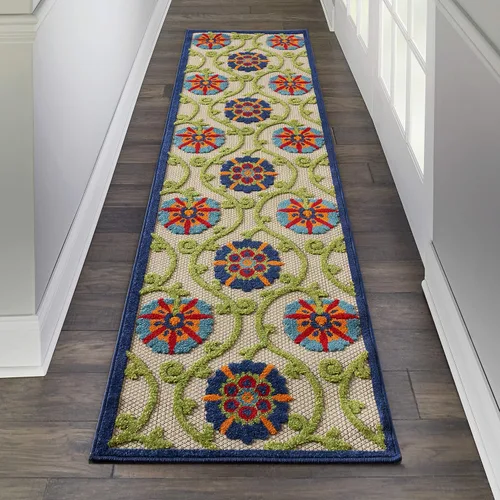 Miniatura 17 de Nourison Home Aloha - Alfombra de 2 pies 3 pulgadas x 8 pies, fácil de limpiar, no se desprende, para dormitorio, sala de estar, comedor y cocina