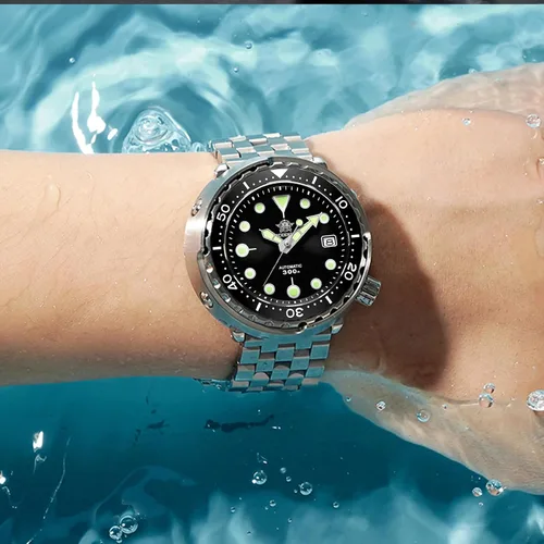 Miniatura 6 de ADDIESDIVE Relojes de buceo para hombre 1.870 in reloj de pulsera automático Nh35 impermeable 300 M luminiscente Chromalight Dial My-H5
