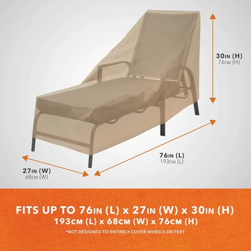 Miniatura 2 de Modern Leisure Basics - Funda para silla tumbona de patio, tela resistente a la intemperie, protección de muebles perfecta para patio, terraza