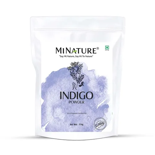 Miniatura 10 de Mi Nature - Polvo de hoja índigo de 8.01 oz (8 onzas), tinte a base de hierbas puro para color de cabello oscuro, polvo de tinctoria natural Azul