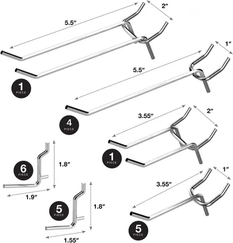 Miniatura 3 de WEN Kit de accesorios para tablero de clavijas para banco de trabajo, 50 piezas (WB050A)