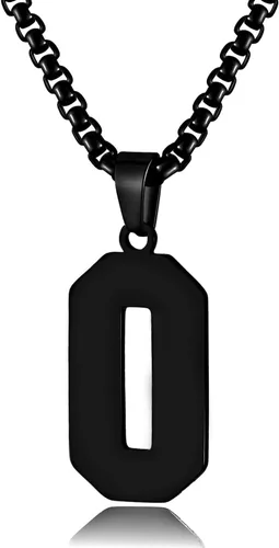 Miniatura 25 de Collar de Número Dorado para Hombre, Cadena de Acero Inoxidable con Colgante de Número para Atletas, Joyería Deportiva Personalizada para Niños