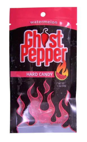 Miniatura 2 de Spicy Ghost Pepper Cherry - Caramelo duro con sabor a cereza, 1.5 onzas (sandía)