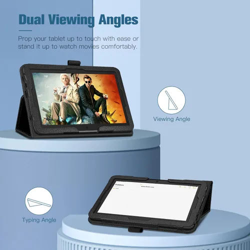 Miniatura 4 de Fintie Funda tipo folio para tablet Fire 7 (12ª generación, versión 2022), último modelo, piel vegana de alta calidad, delgada, plegable