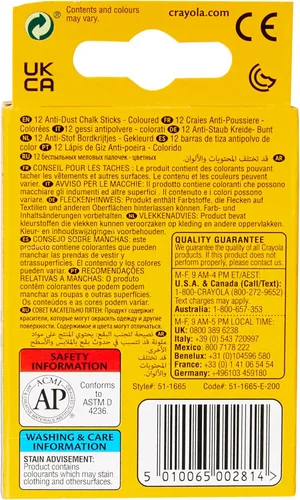 Miniatura 2 de Crayola - Tiza antipolvo surtida