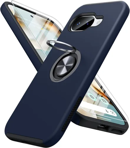 Miniatura 48 de JAME Funda para Google Pixel 7 Pro, Funda de Ajuste Delgado para Pixel 7 Pro con Soporte de Anillo Kickstand