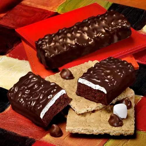 Miniatura 4 de Nutmeg State Nutrition Barras altas en proteínas, 7 porciones por caja (1 caja (7 porciones), chocolate negro S'mores)