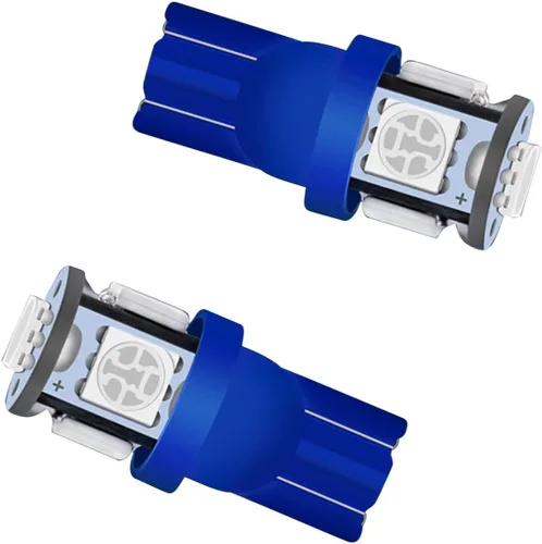 Miniatura 5 de T10 194 168 Bombilla LED 158 161 2825 Panel de instrumentos Panel de instrumentos Cluster Dashboard Bombilla LED 5 SMD Azul