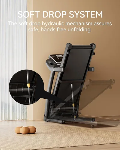 Miniatura 6 de LIJIUJIA Treadmills for Home, Folding Treadmill with 15% Auto Incline, 3.0HP Walking Pad Treadmill, 300 lbs Capacity, Max Speed 6.2 MPH, Bluetooth