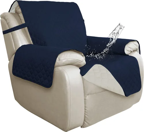 Miniatura 57 de ISSUNTEX Fundas de sofá de dos plazas con doble protección 100% impermeables para sala de estar, fundas para sofá de 2 cojines, protector de muebles