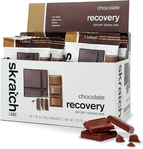 Miniatura 14 de Skratch Labs Mezcla de bebida de recuperación después del entrenamiento con horchata, (21.2 onzas, 12 porciones) con proteína de leche completa