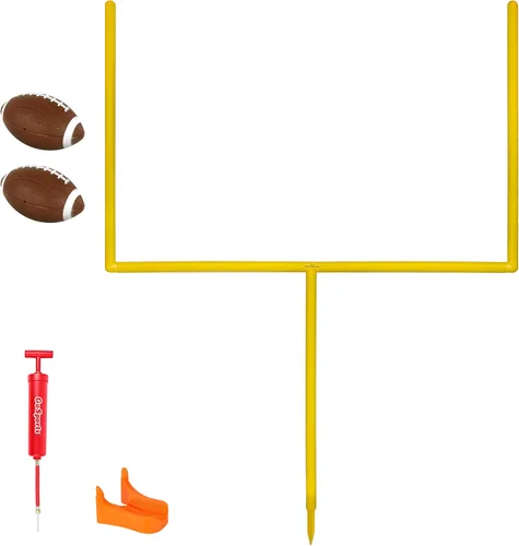 GoSports Poste de Portería de Fútbol Americano - Juego de Fútbol Americano para Patio Trasero de 6 u 8 Pies