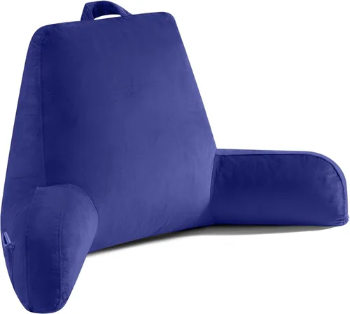 Miniatura 9 de OAISZ - Almohada de lectura para sentarse en la cama para adultos, almohada de lectura con espuma viscoelástica triturada, almohada de cama