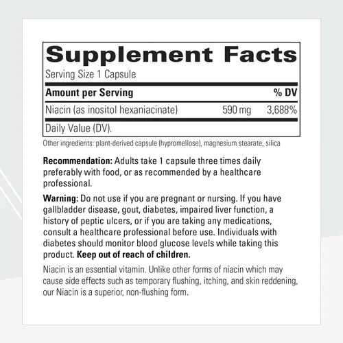 Miniatura 2 de Integrative Therapeutics Niacina sin rubor - Soporte de energía celular* - Ayuda a convertir alimentos en energía* - Vegano, sin gluten y sin