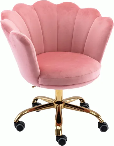 Miniatura 8 de Silla moderna de oficina en casa, silla de escritorio con ruedas, silla giratoria de tocador, silla de maquillaje, sillas de altura ajustable
