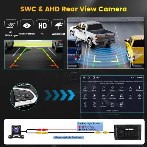 Miniatura 7 de [4Core 64G] Android 15 Estéreo de coche para Honda Civic 2006-2011, Hikity 10.1 pulgadas pantalla táctil Civic Car Radio inalámbrico Carplay Android