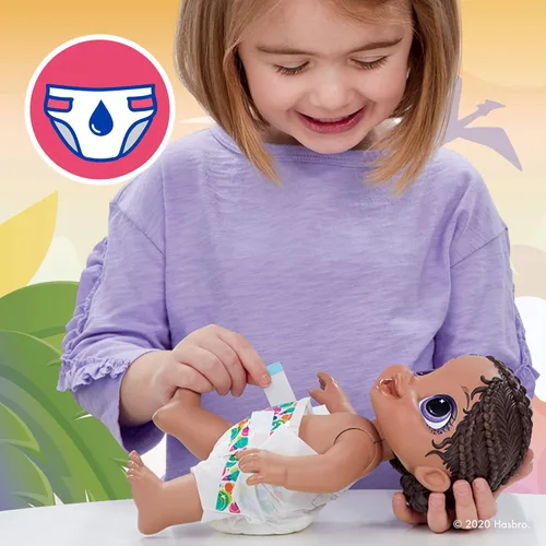 Miniatura 2 de Baby Alive Muñeca Dino Cuties, tiranosaurio, accesorios de muñeca, bebidas, húmedos, juguete de dinosaurio T-Rex para niños a partir de 3 años
