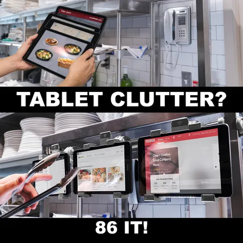 Miniatura 6 de iBOLT Tablet Tower - Soporte de abrazadera para punto de compra/POS, con 3 soportes TabDock perfecto para múltiples aplicaciones de entrega