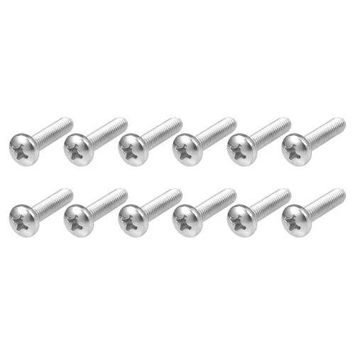 Miniatura 25 de METALLIXITY Tornillos de máquina (M2 x 0.118 in), 30 unidades, pernos Phillips cruzados de acero inoxidable 304, para instalación de muebles