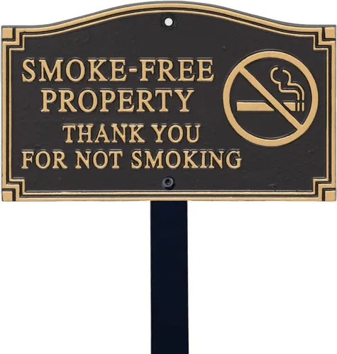 Miniatura 12 de SmartSign Letrero de Propiedad Privada para Patio, Placa de Jardín Sin Solicitar Merodear Traspasar Placa de Aluminio de 5.75" x 9.5" con Estaca