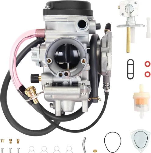 Carburador Compatible con Yamaha 2000-2006 Kodiak 400 YFM400 & Big Bear 400 & Bruin 350, 2007-2012 Grizzly 350 Grizzly 450, 2006-2009 Wolverine 350,