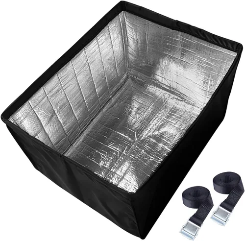 Cubierta de aislamiento para ventana de aire acondicionado, cubierta impermeable al aire libre a prueba de polvo para aire acondicionado (25.5Wx