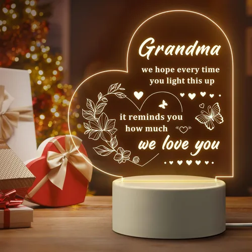 Miniatura 9 de Regalos para hija de mamá, regalos de hija, lámpara de noche acrílica para mi hija, Navidad, cumpleaños, día de la madre, graduación, boda, San