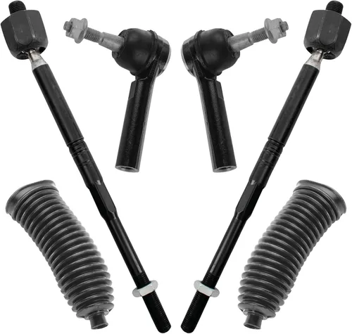 Miniatura 41 de TRQ Kit de dirección interior y exterior para lado del conductor y del pasajero delantero, con cremallera de dirección y fuelle de piñón compatible