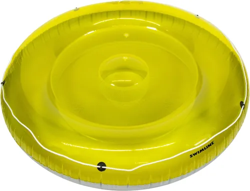 Miniatura 9 de Swimline Balsa inflable con diseño de bandera de la paz americana de isla para piscina
