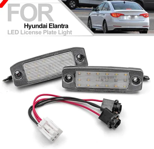 Miniatura 3 de nsautolighting Elan'tra - Luz LED de matrícula para Hyundai Kona N Elan'tra Tucson Sonata Kia Sport'age Sorento 6500K xenón blanco sin errores