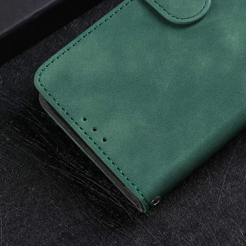 Miniatura 4 de Compatible con Redmi A1 4G Flip Wallet Cover Cover Compatible con Redmi A1 Plus 4G Kickstand Cierre Magnético Negro