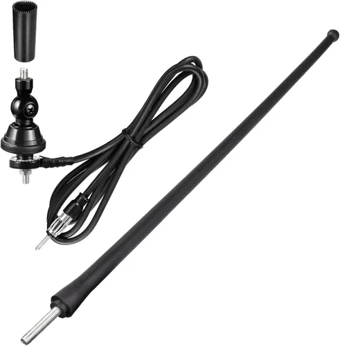 Miniatura 6 de Eightwood Antena de radio de barco marino de 16 pulgadas, palo flexible de goma FM AM Antenas estéreo para barco, coche, RV, autocaravana, ATV, UTV