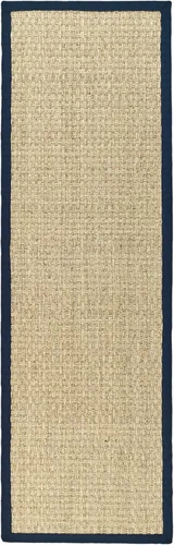 Miniatura 114 de Safavieh Natural Fiber NF114P - Alfombra redonda de hierba marina, tejido de canasta, con borde, de 244 cm, color gris Natural/ gris