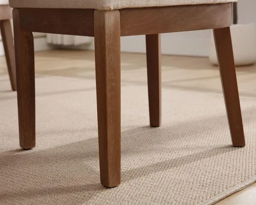 Miniatura 7 de VESCASA Sillas de comedor tapizadas de 18 pulgadas de ancho con respaldo acolchado de 13 pulgadas de alto, sillas de comedor de granja con patas