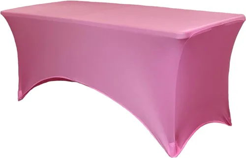 Miniatura 25 de YOUR CHAIR COVERS Mantel rectangular de elastano ajustable de 5 pies, color blanco, para decoración de bodas, eventos, patio, cubierta elástica