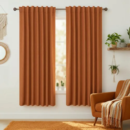 Miniatura 87 de KOUFALL - Cortinas de medio estilo francés de lino para ventana, juego de 2 cortinas cortas de 40 pulgadas de longitud, para privacidad, cortinas