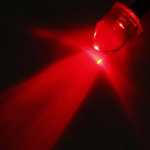 Miniatura 4 de uxcell 18pcs 0.394 in pre cableado LED, rojo DC3-6V lente transparente, diodos emisores de luz
