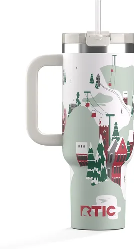 Miniatura 45 de RTIC Vaso Tumbler de Viaje por Carretera de 30 oz con Doble Pared Revestido de Cerámica Aislado Taza Portátil de Café de Viaje de Acero Inoxidable