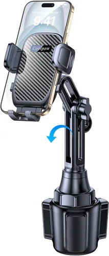 Coolpow Soporte para Teléfono de Portavasos Soporte para Teléfono de Carro Soporte para Teléfono de Portavasos Montaje para Teléfono【Ultra Estable y