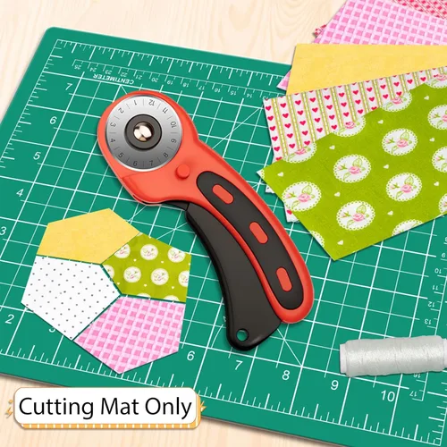 Miniatura 4 de DIYSELF Alfombrilla de corte de 8 x 6 pulgadas, alfombrilla de corte autorreparable, alfombrillas de corte rotativas A5 para manualidades, proyectos