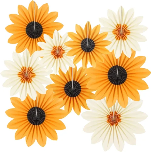 Miniatura 10 de zilue Decoraciones de fiesta pastel de flores de papel para pared, aula, telón de fondo floral, baby shower, fiesta de cumpleaños, decoración